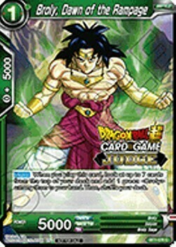 Broly, Dawn of the Rampage Card Front