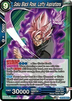 Goku Black Rose, Lofty Aspirations Card Front