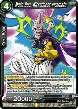 Majin Buu, Wickedness Incarnate Card Front