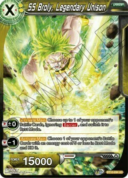 SS Broly, Legendary Unison Card Front