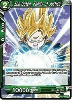 Son Goten, Family of Justice Card Front