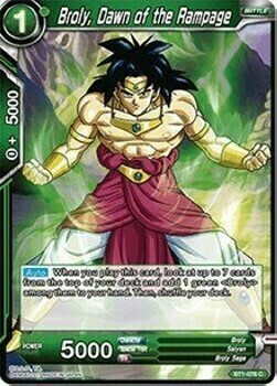 Broly, Dawn of the Rampage Card Front