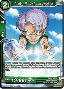 Trunks, Protector of Children Card Front