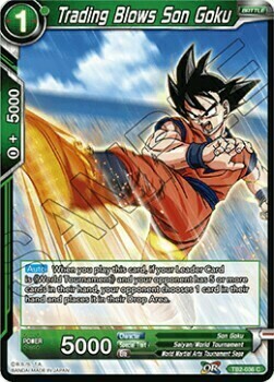 Trading Blows Son Goku Card Front