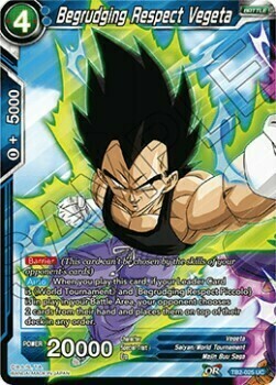 Begrudging Respect Vegeta Card Front