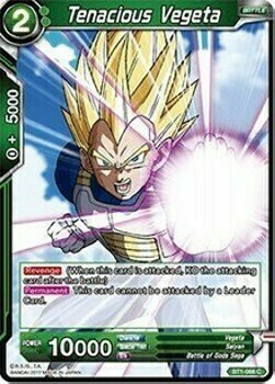 Tenacious Vegeta Card Front