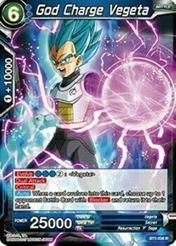 God Charge Vegeta Card Front