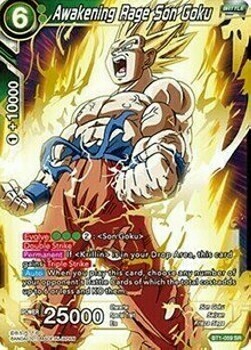 Awakening Rage Son Goku Card Front