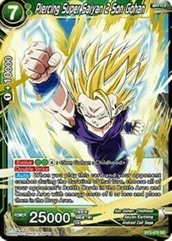 Piercing Super Saiyan 2 Son Gohan Card Front