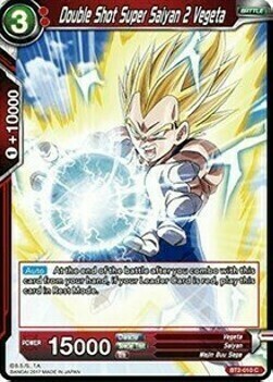 Double Shot Super Saiyan 2 Vegeta Card Front