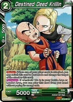 Destined Deed Krillin Card Front