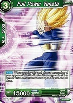 Full Power Vegeta Card Front