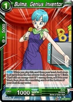 Bulma, Genius Inventor Card Front