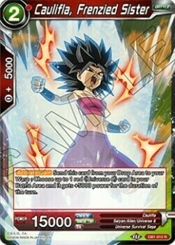 Caulifla, Frenzied Sister Card Front