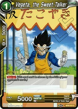 Vegeta, the Sweet-Talker Card Front