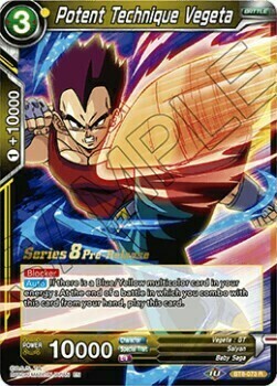 Potent Technique Vegeta Card Front