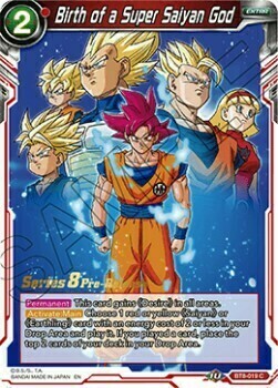 Birth of a Super Saiyan God Card Front