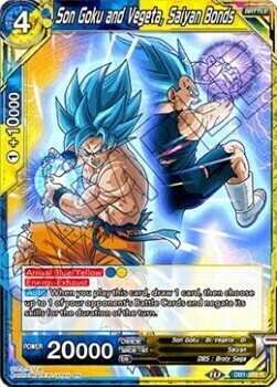 Son Goku and Vegeta, Saiyan Bonds Card Front