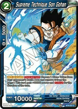 Son Gohan, Tecnica Suprema Card Front