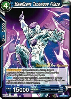 Maleficent Technique Frieza Card Front