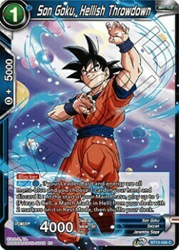 Son Goku, Hellish Throwdown Card Front