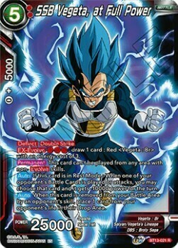 SSB Vegeta, at Full Power Card Front