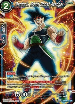 Bardock, Spirit Boost Avenger Card Front