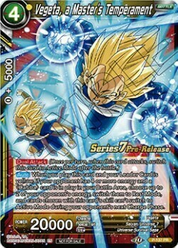 Vegeta, a Master's Temperament Card Front