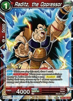 Raditz, the Oppressor Card Front