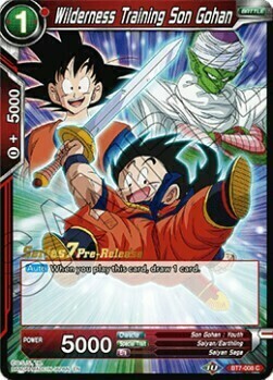 Wilderness Training Son Gohan Card Front