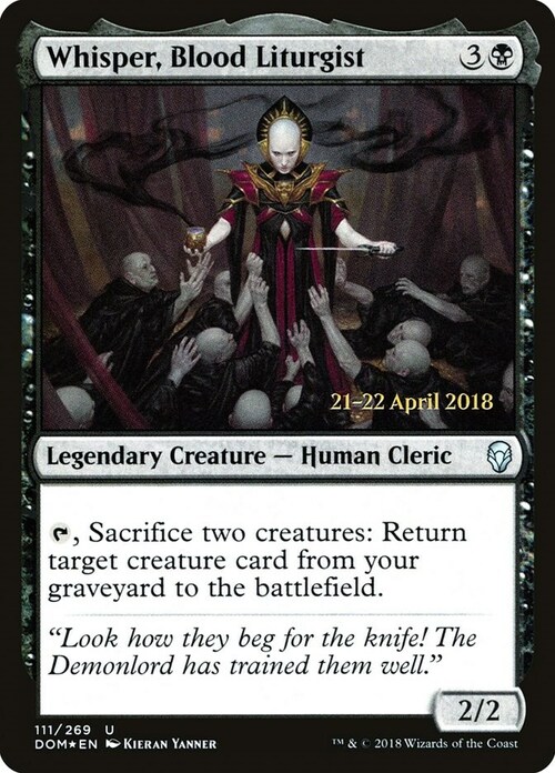 Whisper, Blood Liturgist Card Front