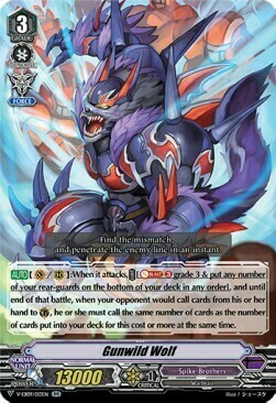 Gunwild Wolf Card Front