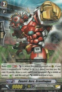 Cosmic Hero, Grandhogan [G Format] Card Front