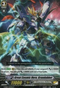 Great Cosmic Hero, Grandabbot [G Format] Card Front