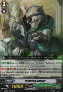 Talented Rhinos [G Format] Card Front