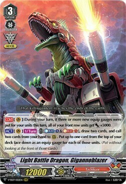 Light Battle Dragon, Gigannoblazer Card Front