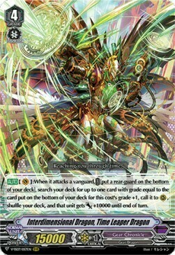 Interdimensional Dragon, Time Leaper Dragon [V Format] Card Front