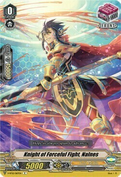 Knight of Forceful Fight, Nalnes [V Format] Card Front