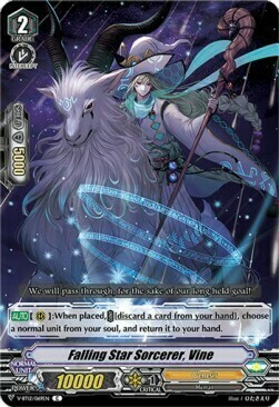 Falling Star Sorcerer, Vine [V Format] Card Front