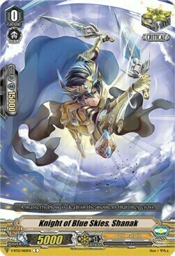 Knight of Blue Skies, Shanak [V Format] Card Front