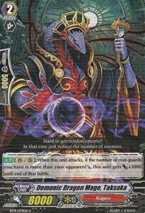 Demonic Dragon Mage, Taksaka Card Front