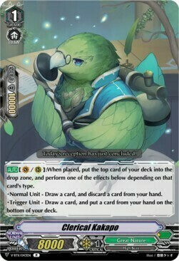 Clerical Kakapo [V Format] Card Front