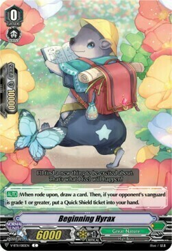 Beginning Hyrax [V Format] Card Front