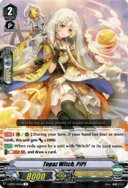 Topaz Witch, PiPi [V Format] Card Front