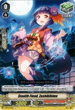 Stealth Fiend, Zashikihime [V Format] Card Front