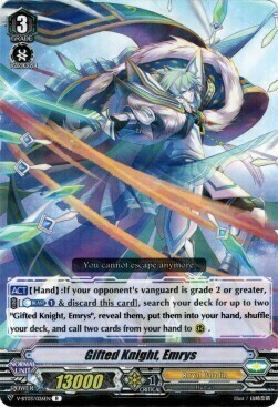 Gifted Knight, Emris [V Format] Card Front