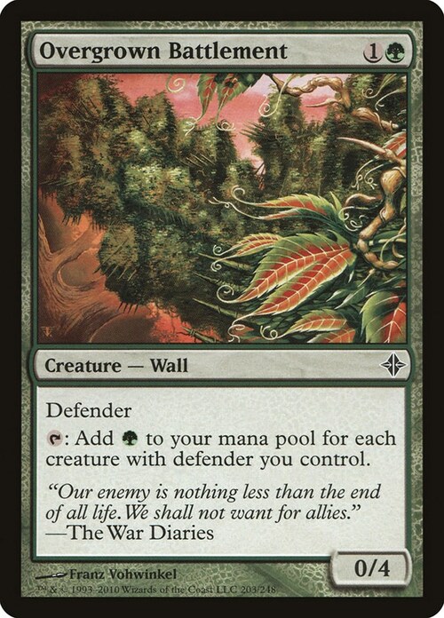 Overgrown Battlement Card Front