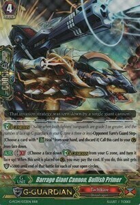 Barrage Giant Cannon, Bullish Primer [G Format] Card Front