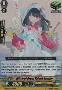 Witch of Great Talent, Laurier [G Format] Card Front