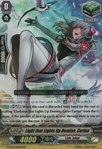 Light that Lights Up Demise, Carina [G Format] Card Front